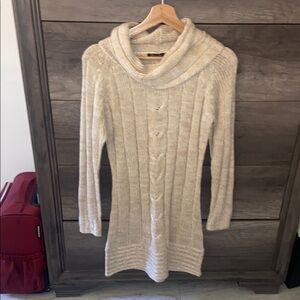 Cozy Cream Sweater Dress